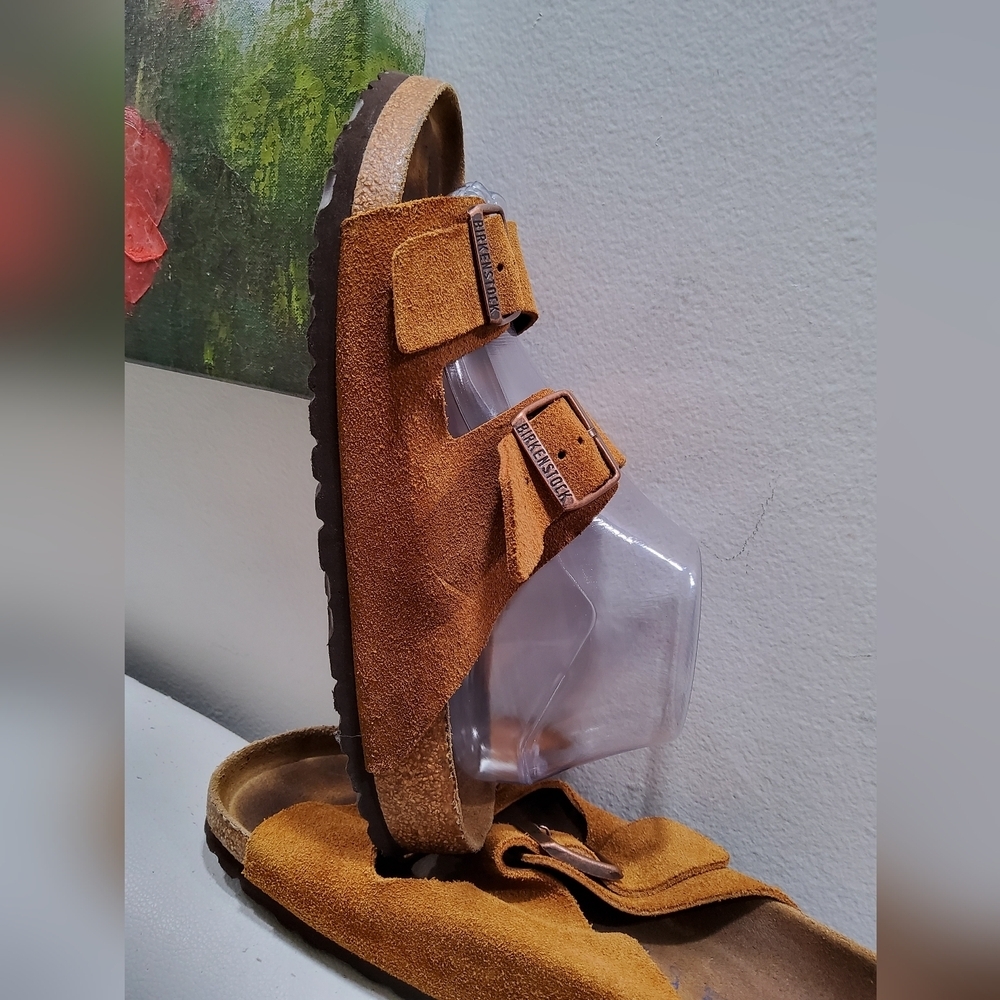 Birkenstock Arizona Suede Sandals Size L-10 M-8 - Picture 3 of 6
